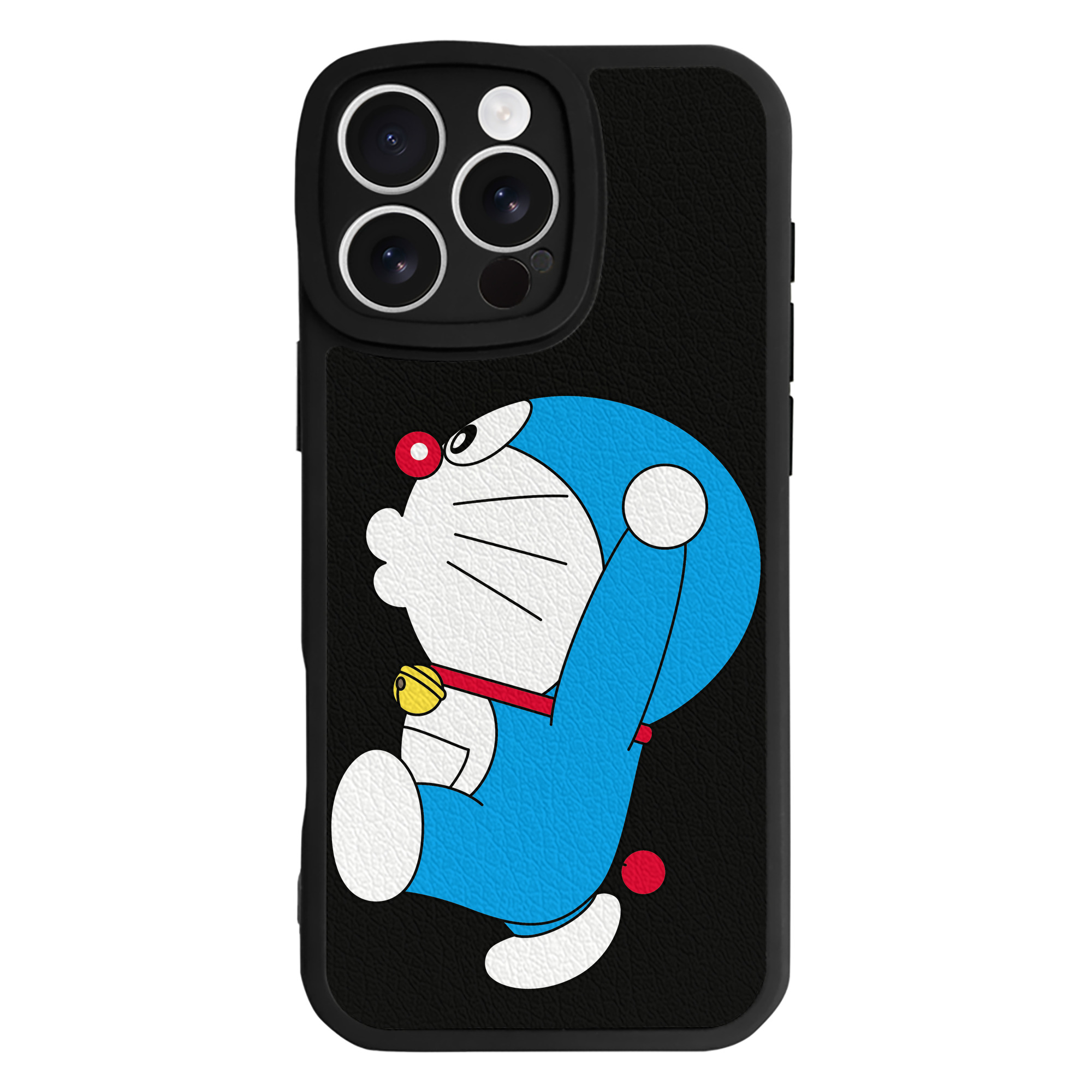 （画像用） ドラえもん Doraemon 【iPhone 16シリーズ対応】シリコンスマホケース（レザー調） 材質：シリコン